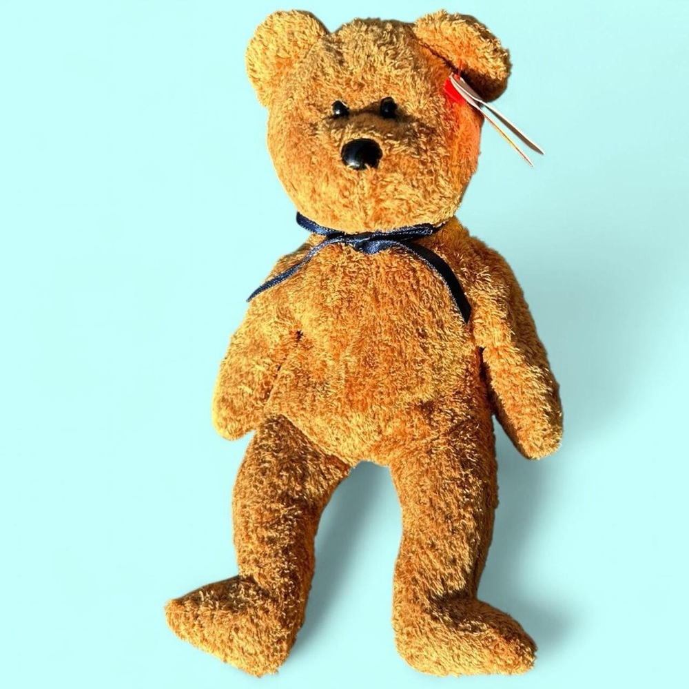 Vintage 1998 Ty Beanie Babies “Fuzz” the Bear W/ Errors